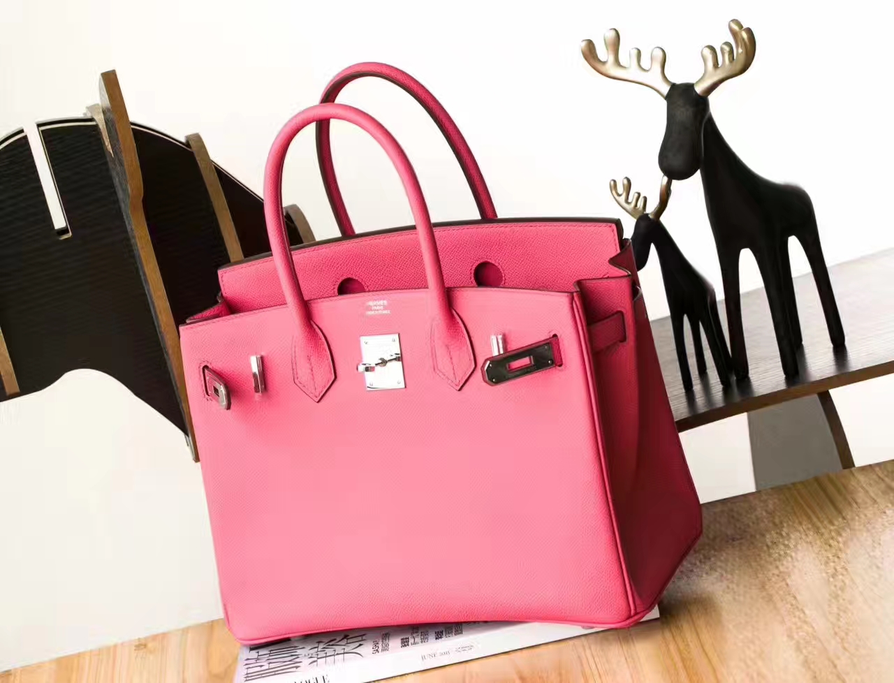 爱马仕铂金包价格 Hermes Birkin30cm 8W新唇膏粉原厂epsom牛皮